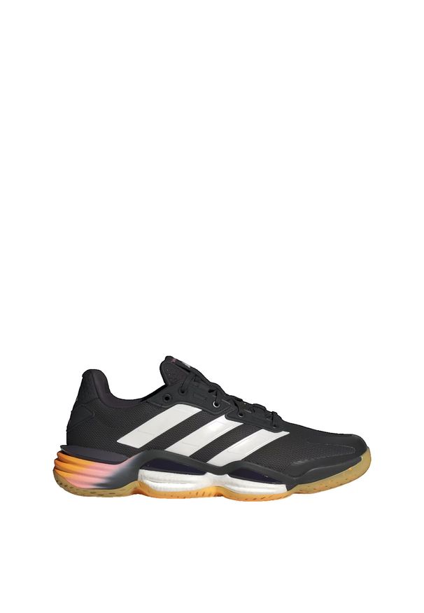 Buty do koszykówki Dorosły Adidas Stabil 16 Indoor czarny. Kolor: szary, czarny, beżowy, wielokolorowy. Materiał: materiał. Sport: koszykówka