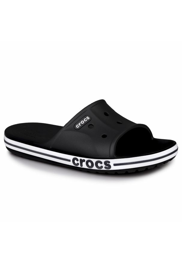 Klapki męskie sportowe basenowe Crocs BAYABAND SLIDE. Kolor: biały, czarny, wielokolorowy. Sport: pływanie