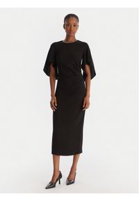 Pinko - PINKO Sukienka koktajlowa Scopone Abito 105583 A2Q2 Czarny Regular Fit. Kolor: czarny. Materiał: wiskoza. Styl: wizytowy #1