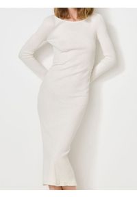 Sinsay - Sukienka maxi - kremowy. Kolor: kremowy. Długość: maxi #1