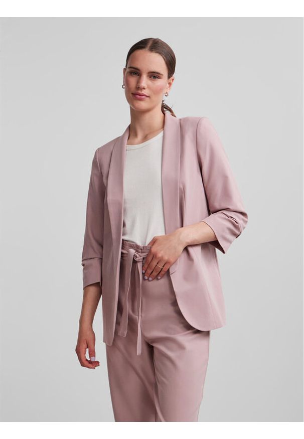 Pieces Marynarka 17090996 Różowy Regular Fit. Kolor: różowy. Materiał: syntetyk