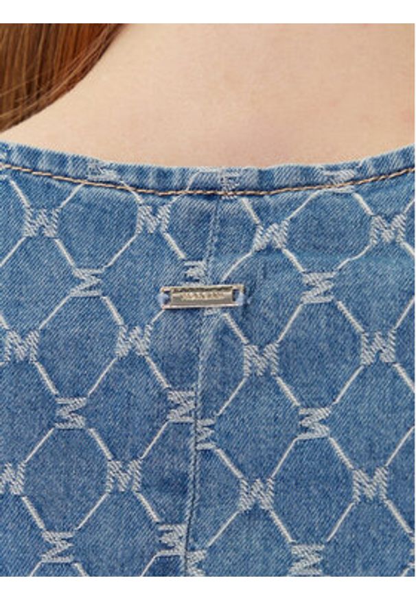 Morgan Kamizelka 252-COSHEL Niebieski Slim Fit. Kolor: niebieski. Materiał: bawełna