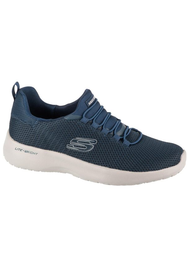 skechers - Buty do chodzenia męskie Skechers Dynamight. Kolor: niebieski, wielokolorowy. Sport: turystyka piesza