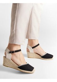 Jenny Fairy Espadryle WYL2610-1 Czarny. Kolor: czarny. Materiał: materiał #7