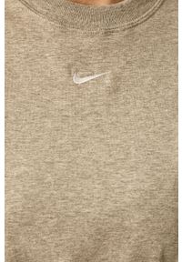 Nike Sportswear - T-shirt. Okazja: na co dzień. Kolor: szary. Materiał: bawełna, dzianina, elastan. Wzór: gładki. Styl: casual #5