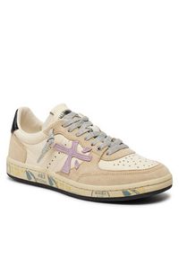 Premiata Sneakersy Bsktclad BSKT CLAYD VAR 6781 Khaki. Kolor: brązowy. Materiał: skóra #6