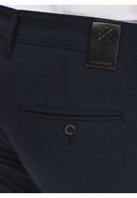 Pako Lorente - PAKO LORENTE – Męskie granatowe spodnie. Kolor: niebieski. Materiał: poliester, elastan, wiskoza. Wzór: gładki. Sezon: wiosna #3