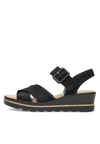 Rieker Sandały 67463-00 Czarny. Kolor: czarny. Materiał: syntetyk #4