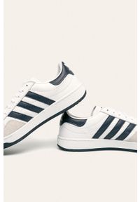 adidas Originals - Buty skórzane Team Court. Zapięcie: sznurówki. Kolor: biały. Materiał: skóra. Szerokość cholewki: normalna #4