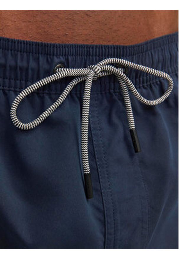 Jack & Jones - Jack&Jones Szorty kąpielowe Jpstfiji 12225961 Granatowy Regular Fit. Kolor: niebieski. Materiał: syntetyk