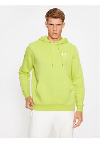 Under Armour Bluza Ua Essential Fleece Hoodie 1373880 Żółty Loose Fit. Kolor: żółty. Materiał: bawełna