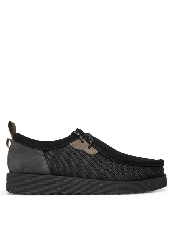 Clarks Półbuty Wallabee 26181387 Czarny. Kolor: czarny. Materiał: skóra