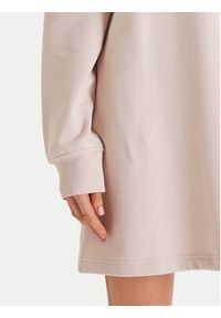Calvin Klein Jeans Sukienka dzianinowa Monologo LV047D229G Beżowy Regular Fit. Kolor: beżowy. Materiał: bawełna #2