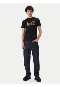 EA7 Emporio Armani T-Shirt 7M001412 AF22264 MC004 Czarny Regular Fit. Kolor: czarny. Materiał: bawełna #4
