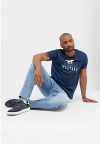 Mustang - Męskie Spodnie Jeansowe MUSTANG Denver Straight Denim Blue 1014878 5000 414 #5