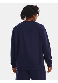 Under Armour - Bluza fitness męska UNDER ARMOUR Rival Fleece Crew. Okazja: na co dzień. Typ kołnierza: bez kaptura. Kolor: fioletowy. Materiał: poliester, bawełna. Styl: casual, sportowy. Sport: fitness #2