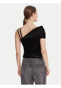 Versace Jeans Couture Top 79HAM616 J0237 Czarny Slim Fit. Kolor: czarny. Materiał: syntetyk #5
