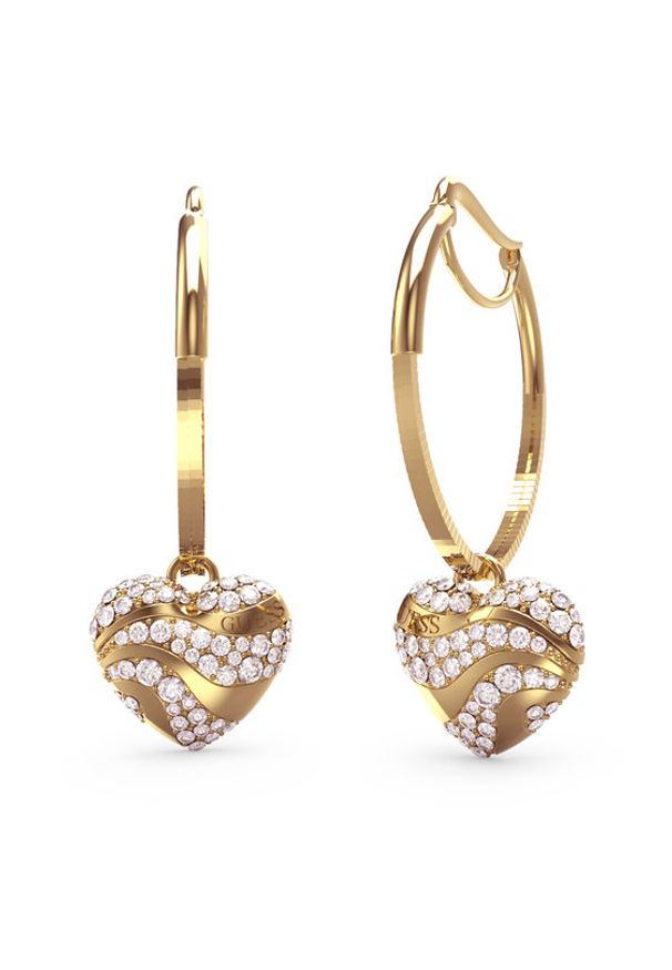 Guess Kolczyki JUBE04 505JW Złoty. Materiał: złote. Kolor: złoty