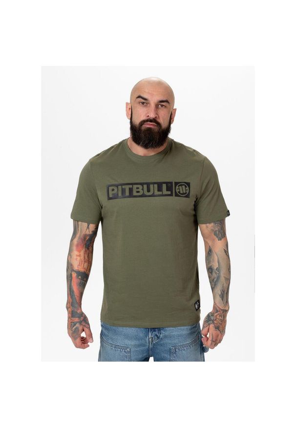 PITBULL - Koszulka męska Pitbull Hilltop. Kolor: czarny, wielokolorowy, zielony