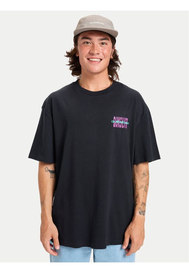 Quiksilver T-Shirt Hw Desert Paradise EQYZT08200 Czarny Comfort Fit. Kolor: czarny. Materiał: bawełna