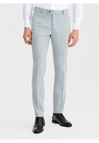 Pako Lorente - PAKO LORENTE – Szare spodnie ganiturowe. Kolor: szary. Materiał: poliester, wiskoza, elastan. Wzór: gładki. Styl: młodzieżowy, elegancki #1