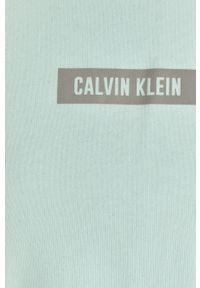 Calvin Klein Performance - Bluza bawełniana. Okazja: na co dzień. Typ kołnierza: bez kaptura. Kolor: niebieski. Materiał: bawełna. Długość rękawa: długi rękaw. Długość: długie. Wzór: nadruk. Styl: casual #2