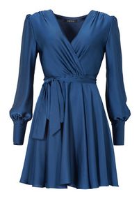 Swing Sukienka koktajlowa 5AE05300 Granatowy Regular Fit. Kolor: niebieski. Materiał: syntetyk. Styl: wizytowy #2
