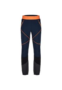 GALEO - Pantalony Softshell Męskie 2XL - Wiatroszczelne i Oddychające. Kolor: wielokolorowy, szary, pomarańczowy. Materiał: softshell. Sport: turystyka piesza #1