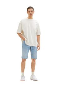 Tom Tailor Szorty jeansowe 1035653 Błękitny Regular Fit. Kolor: niebieski. Materiał: bawełna #7