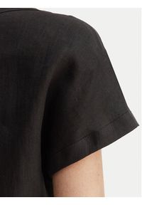 Marella T-Shirt Geyser 2615111132 Czarny Regular Fit. Kolor: czarny. Materiał: len #5