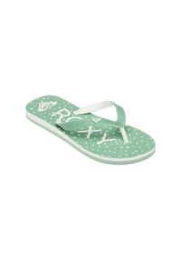 Roxy - Klapki dla Dziewczynki TAHITI Zielony. Kolor: zielony. Materiał: syntetyk. Wzór: paski