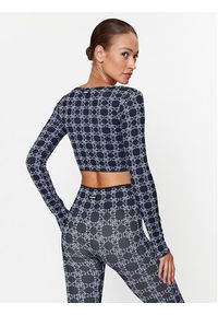 Guess Bluzka V3BP05 ZZ04N Granatowy Slim Fit. Kolor: niebieski. Materiał: syntetyk #4
