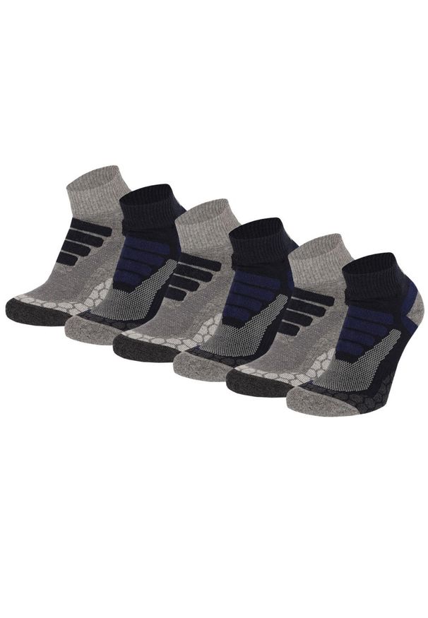 XTREME SOCKSWEAR - Skarpety turystyczne Xtreme Quarter, 6 par., Multi Blue. Kolor: niebieski. Sport: turystyka piesza, outdoor
