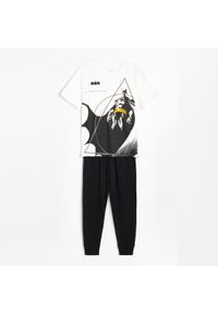 Reserved - Dwuczęściowa piżama Batman - Kremowy. Kolor: kremowy. Wzór: motyw z bajki #1