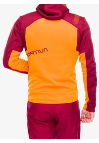 LA SPORTIVA - Bluza z kapturem męska La Sportiva Cosmic Hoody. Typ kołnierza: kaptur. Kolor: pomarańczowy. Sezon: zima. Sport: narciarstwo