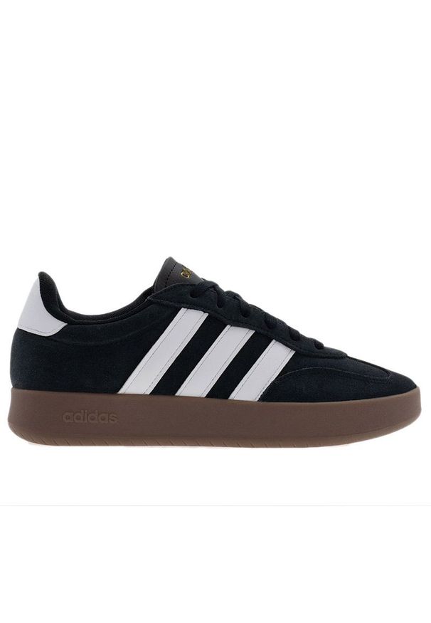 Adidas - Buty męskie adidas Sportswear Barreda JS2695 - czarne. Kolor: czarny. Materiał: zamsz, skóra, guma. Szerokość cholewki: normalna. Wzór: aplikacja
