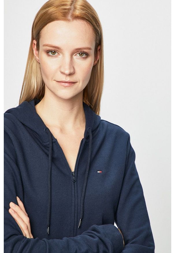 TOMMY HILFIGER - Tommy Hilfiger - Bluza UW0UW00582. Okazja: na co dzień. Kolor: niebieski. Styl: casual
