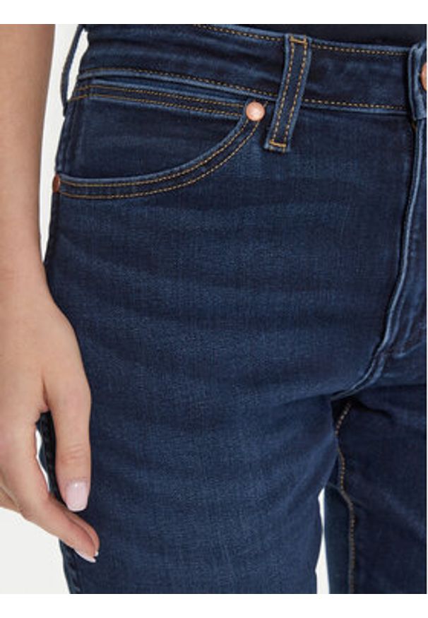 Wrangler Jeansy Sienna 112371151 Granatowy Slim Fit. Kolor: niebieski