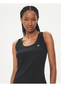 Converse Sukienka letnia W Scoop Knit Dress 10025452-A01 Czarny Slim Fit. Kolor: czarny. Materiał: bawełna. Sezon: lato #3