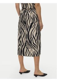 Vero Moda Spódnica midi Mymilo 10340419 Czarny Regular Fit. Kolor: czarny. Materiał: len #6