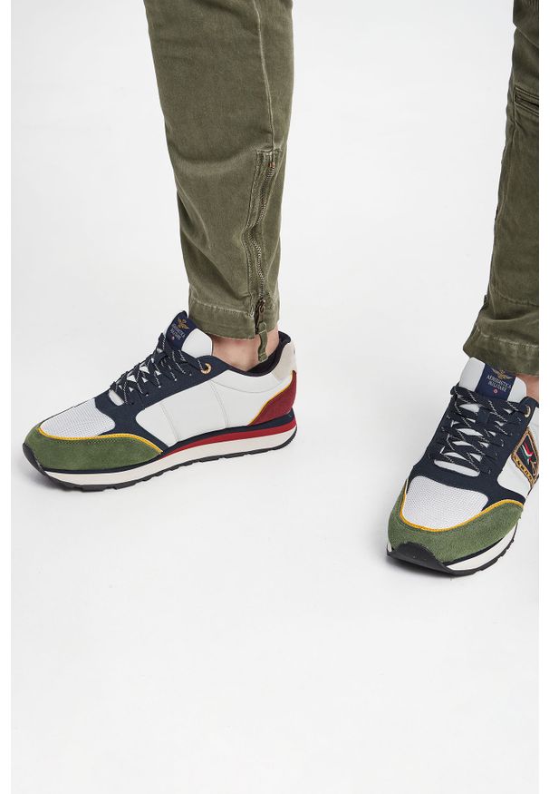 Aeronautica Militare - Spodnie męskie AERONAUTICA MILITARE. Wzór: aplikacja