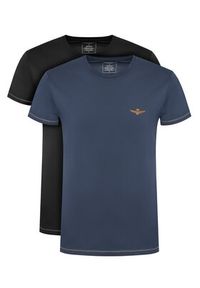 Aeronautica Militare Komplet t-shirtów AM1UTI003B Kolorowy Slim Fit. Materiał: bawełna. Wzór: kolorowy #10