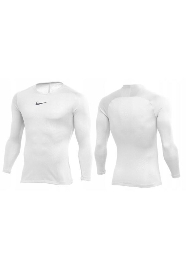Koszulka termoaktywna do piłki nożnej męska Nike Dry Park sportowa. Kolor: biały. Sport: piłka nożna