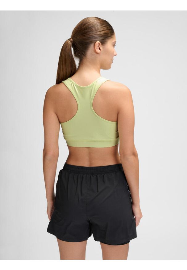 NewLine - Biustonosz dla kobiet Newline Lean. Kolor: wielokolorowy, szary, zielony. Materiał: mesh. Sport: bieganie, piłka nożna