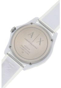 Emporio Armani - Zegarek AX2630. Kolor: biały. Materiał: tworzywo sztuczne, materiał #3