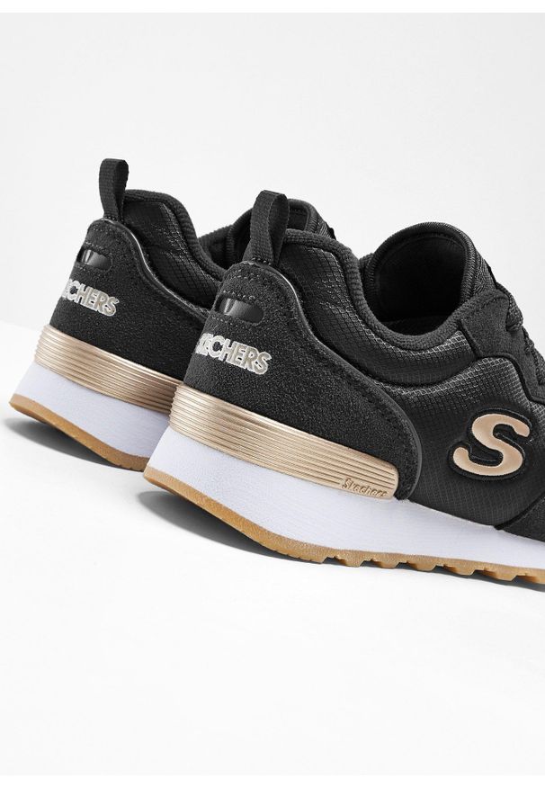 bonprix - Sneakersy Skechers z pianką memory. Kolor: czarny