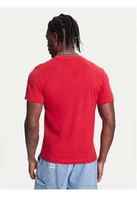 Kappa T-Shirt Logo Korpo Cafers 304J150 Bordowy Slim Fit. Kolor: czerwony. Materiał: bawełna #4
