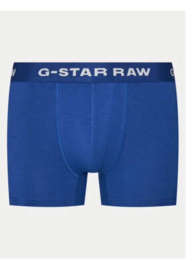 G-Star RAW - G-Star Raw Komplet 3 par bokserek D23773-D516 Niebieski. Kolor: niebieski. Materiał: bawełna