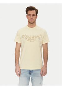 Guess T-Shirt M5GI17 K8FQ4 Beżowy Regular Fit. Kolor: beżowy. Materiał: bawełna #1