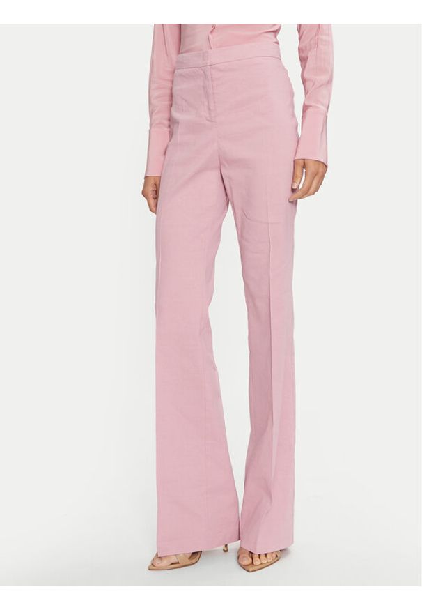 Pinko - PINKO Spodnie materiałowe 100054 A0IM Różowy Regular Fit. Kolor: różowy. Materiał: syntetyk